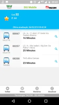 TEU Ônibus android App screenshot 2